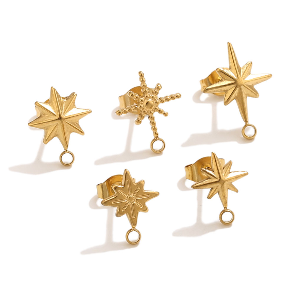6pcs Stainless Steel Star Earr – Jewelry Making Beginners recenzja i cena