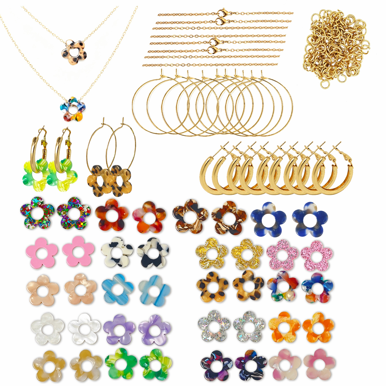 Cute Colorful Sequin Acrylic F – Jewelry Making Beginners recenzja i cena