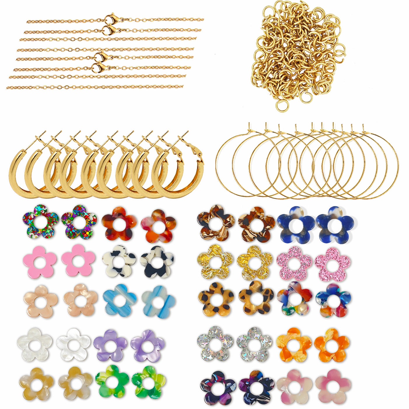 Cute Colorful Sequin Acrylic F – Jewelry Making Beginners recenzja i cena