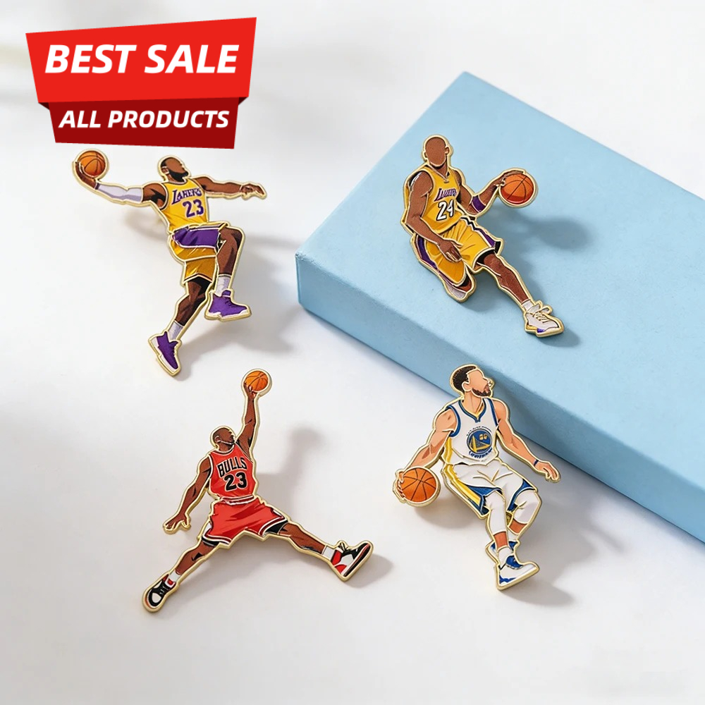 4pcs Basketball Enamel Pin Set – Jewelry Making Kit Professional recenzja i cena