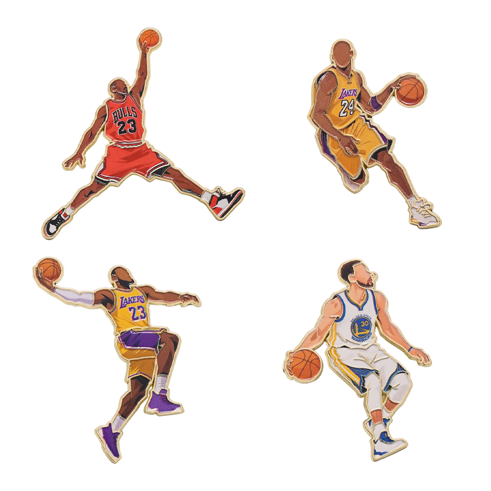 4pcs Basketball Enamel Pin Set – Jewelry Making Kit Professional recenzja i cena