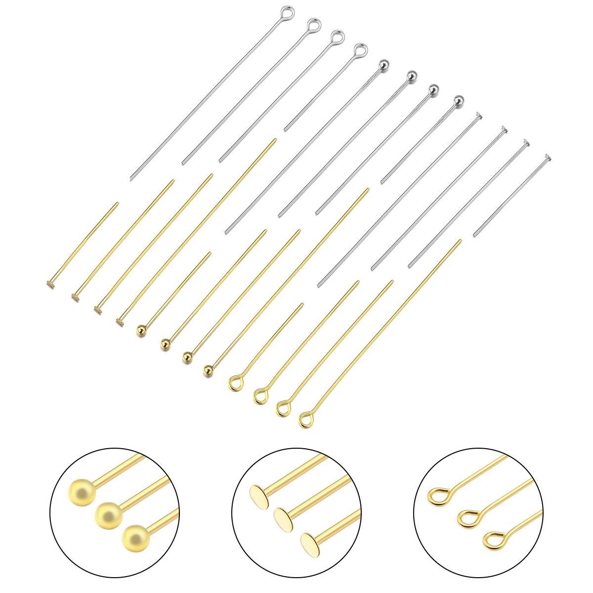 50-100pcs Stainless Steel Flat – Jewelry Making Head Pins recenzja i cena