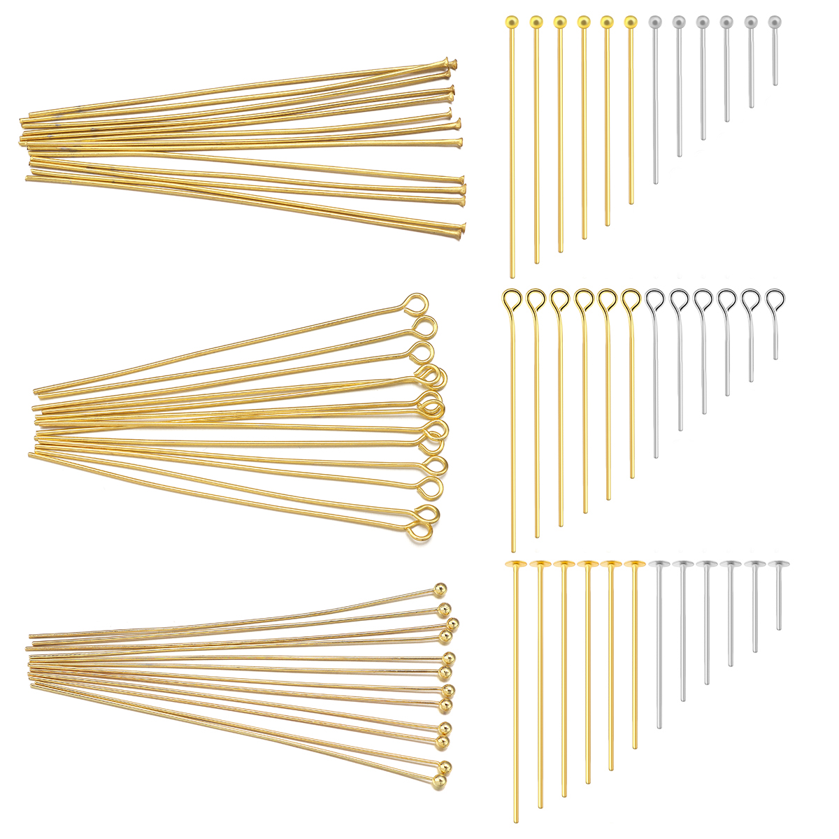 50-100pcs Stainless Steel Flat – Jewelry Making Head Pins recenzja i cena