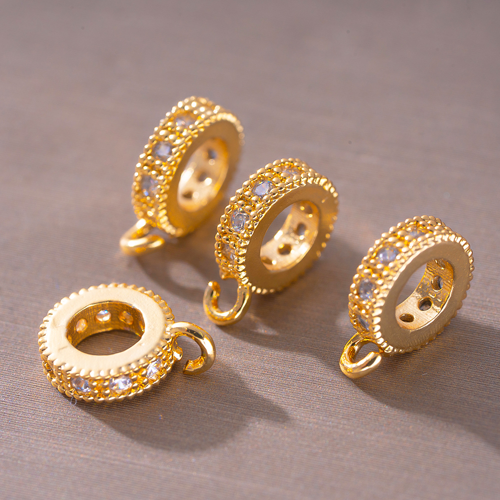 5pcs 18K Gold Plated Brass Zir – Jewelry Making Loops recenzja i cena