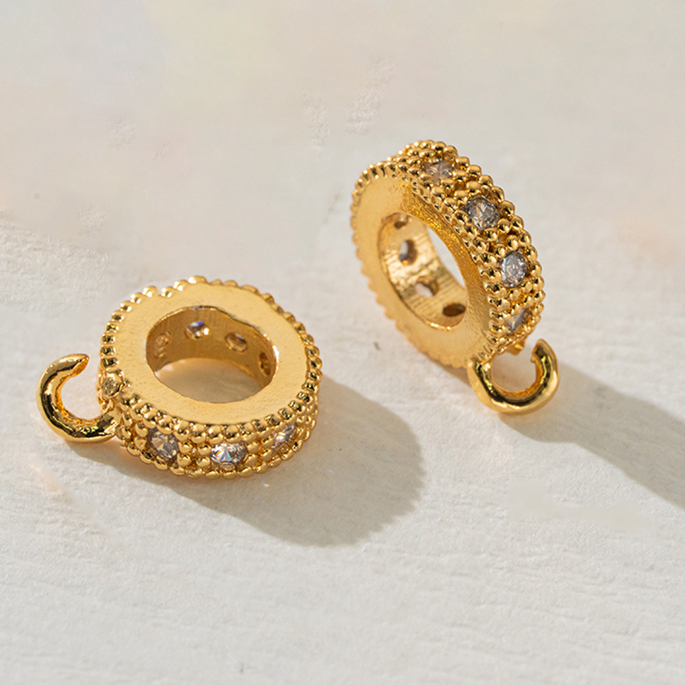 5pcs 18K Gold Plated Brass Zir – Jewelry Making Loops recenzja i cena