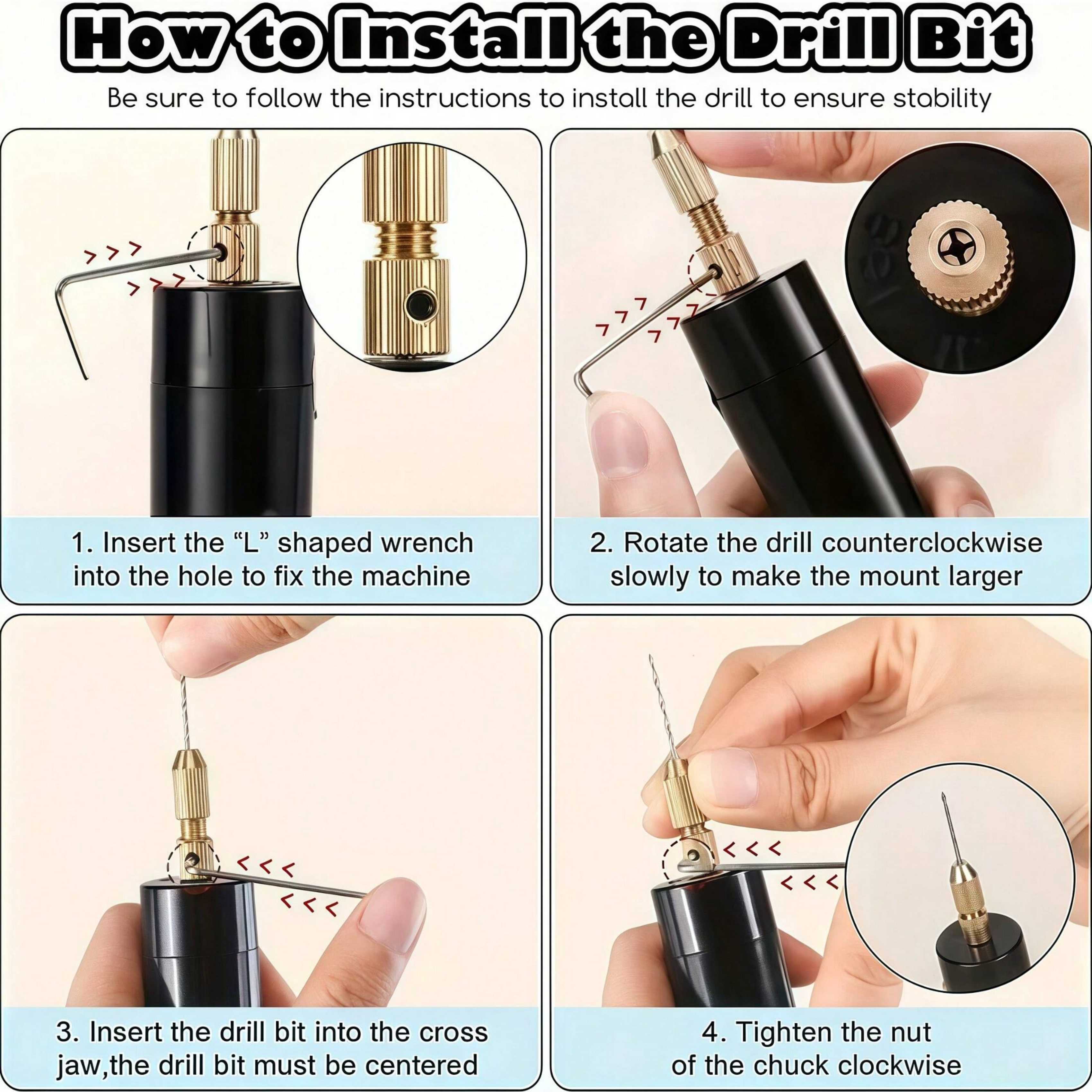 【Mini Electric Drill Set】10Pcs – Jewelry Making Vise recenzja i cena