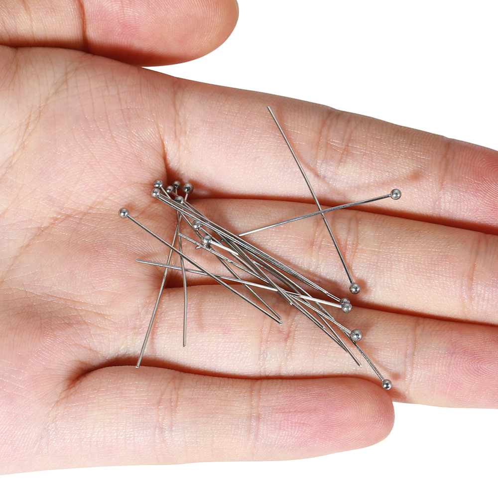 50Pcs/lot 12 14 16 20 25 30 35 – Jewelry Making Head Pins recenzja i cena
