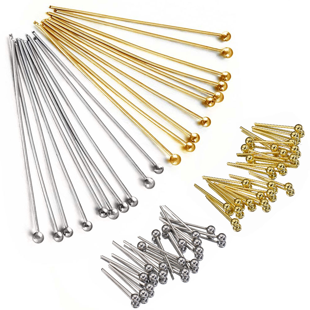 50Pcs/lot 12 14 16 20 25 30 35 – Jewelry Making Head Pins recenzja i cena