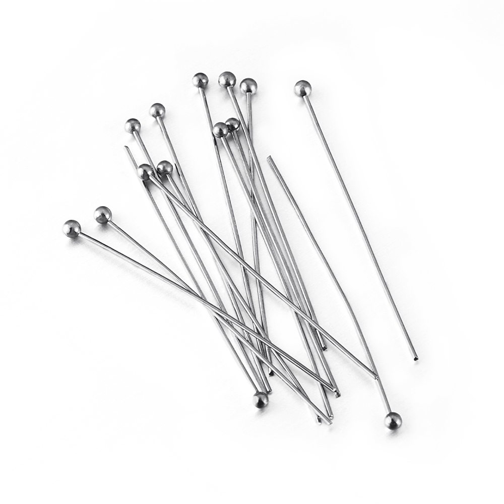 50Pcs/lot 12 14 16 20 25 30 35 – Jewelry Making Head Pins recenzja i cena