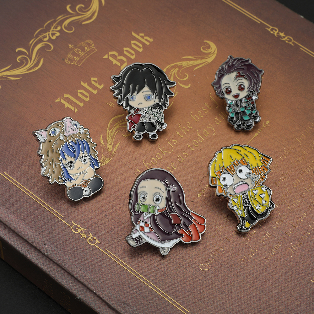 5 Pcs Cartoon Character Brooch – Jewelry Making Head Pins recenzja i cena