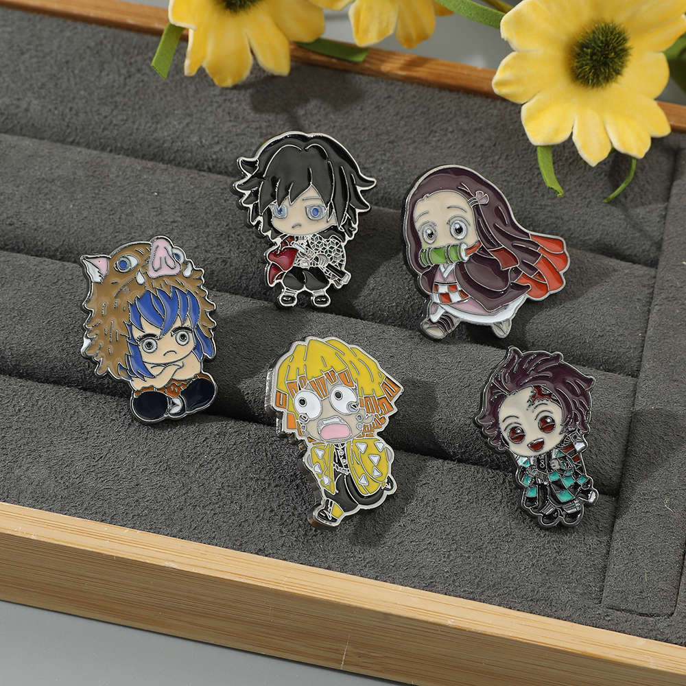 5 Pcs Cartoon Character Brooch – Jewelry Making Head Pins recenzja i cena