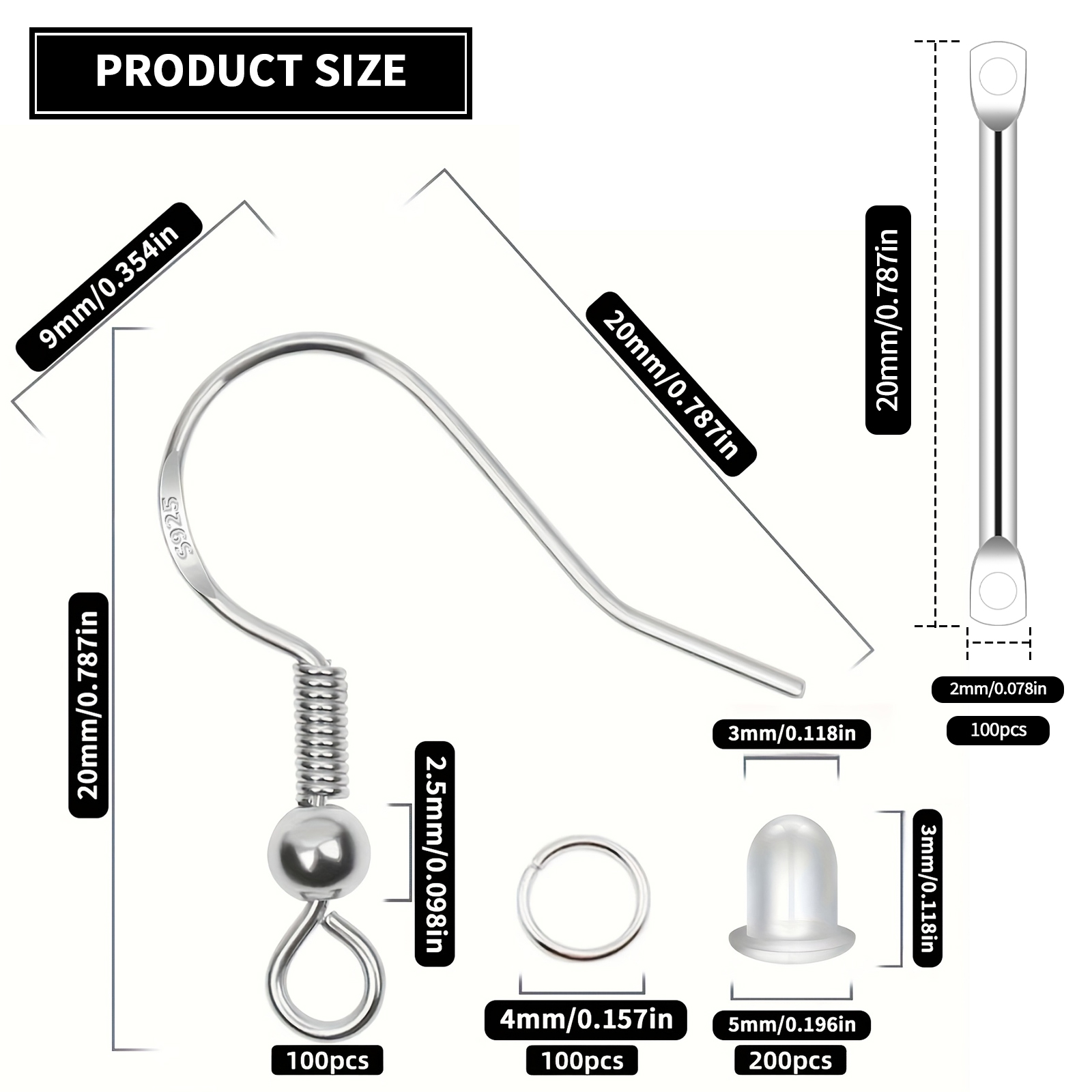 925 Silver/Gold Plated Earring – Jewelry Making Kit recenzja i cena