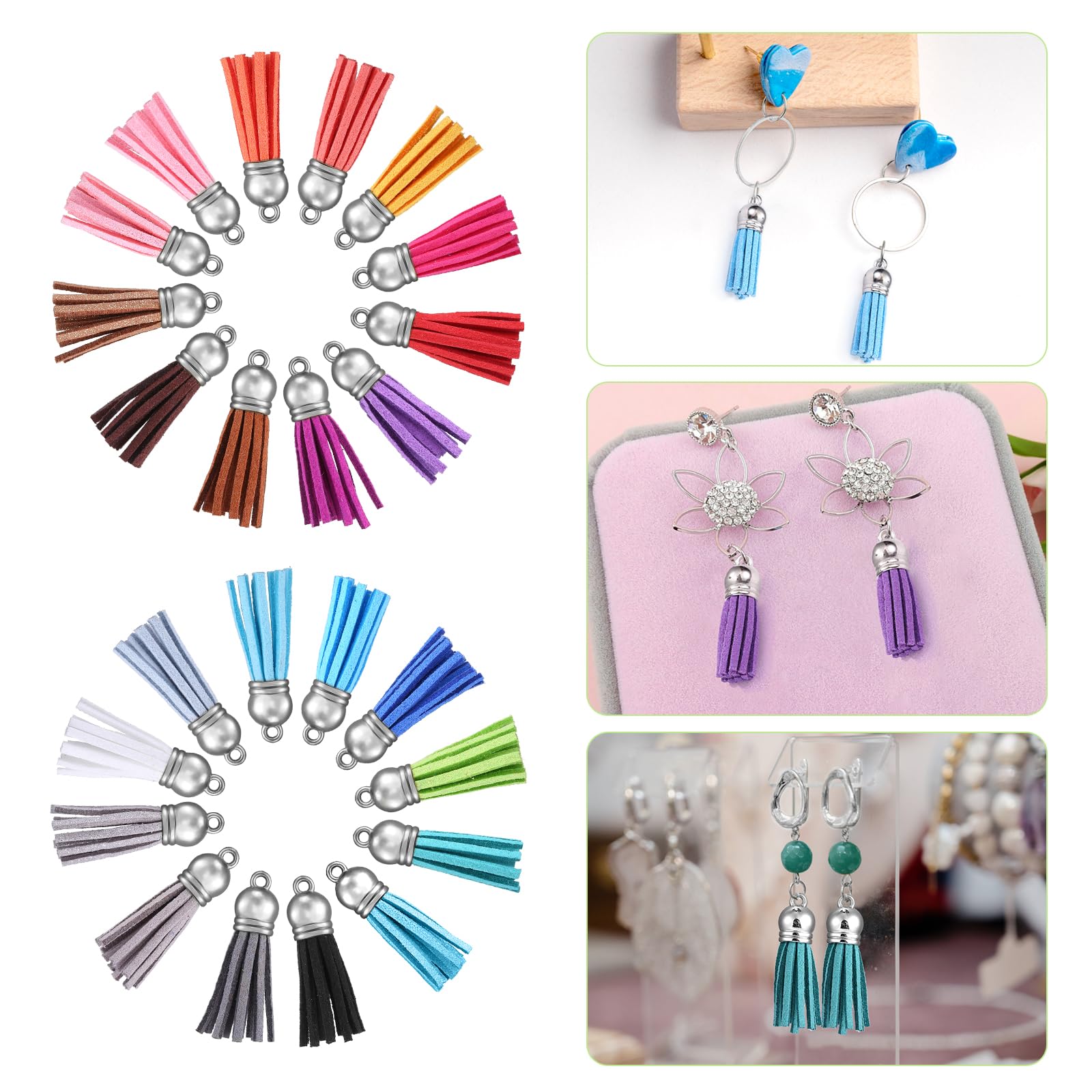 10/20/60 Pcs Mini Tassels Faux – Jewelry Making Beginners recenzja i cena