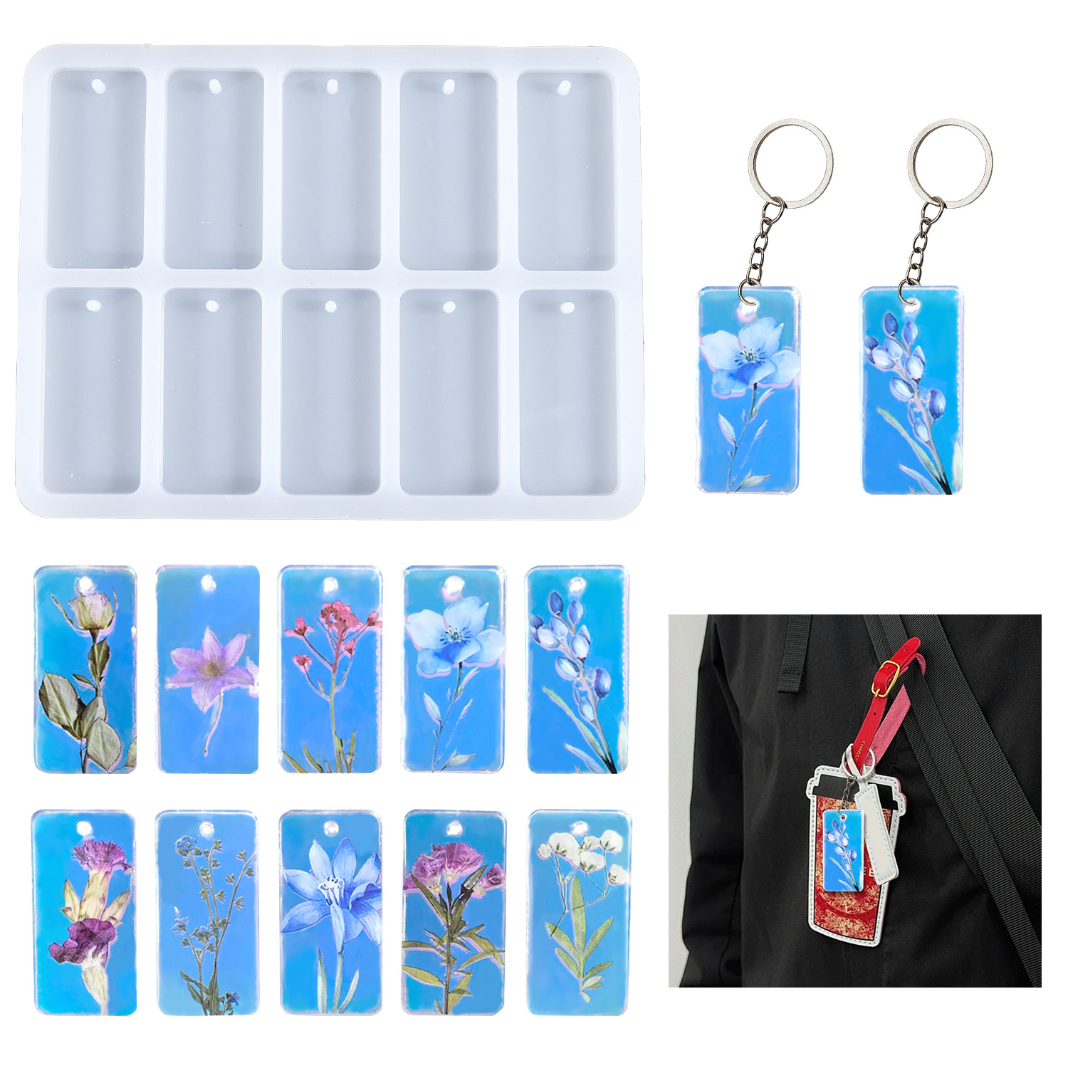 DIY epoxy resin mold 10-connec – Resin Mold Jewelry recenzja i cena