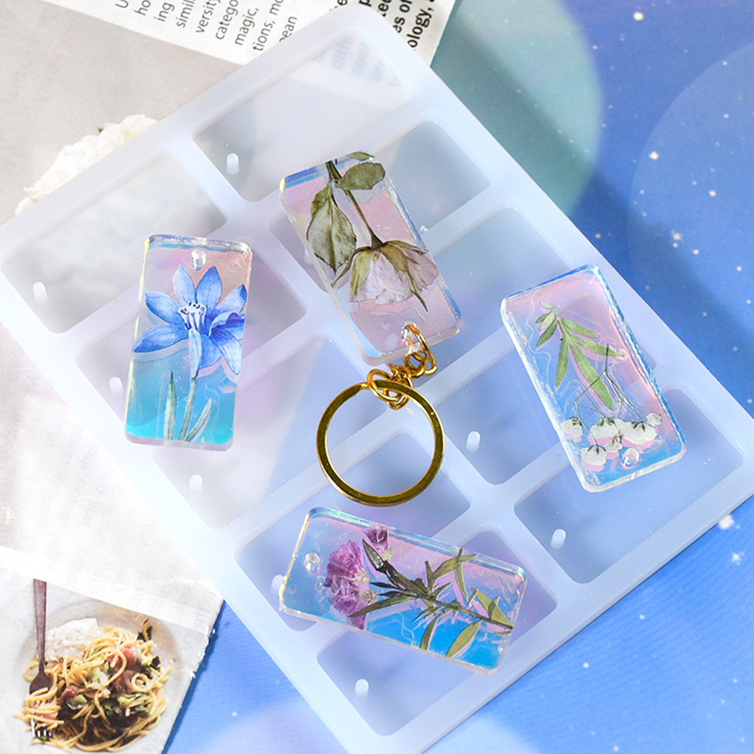 DIY epoxy resin mold 10-connec – Resin Mold Jewelry recenzja i cena