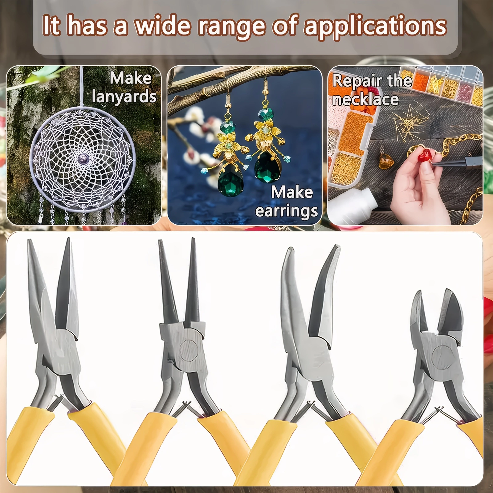 6/4/1pcs yellow Jewelry Making – Jewelry Making Pliers Set recenzja i cena