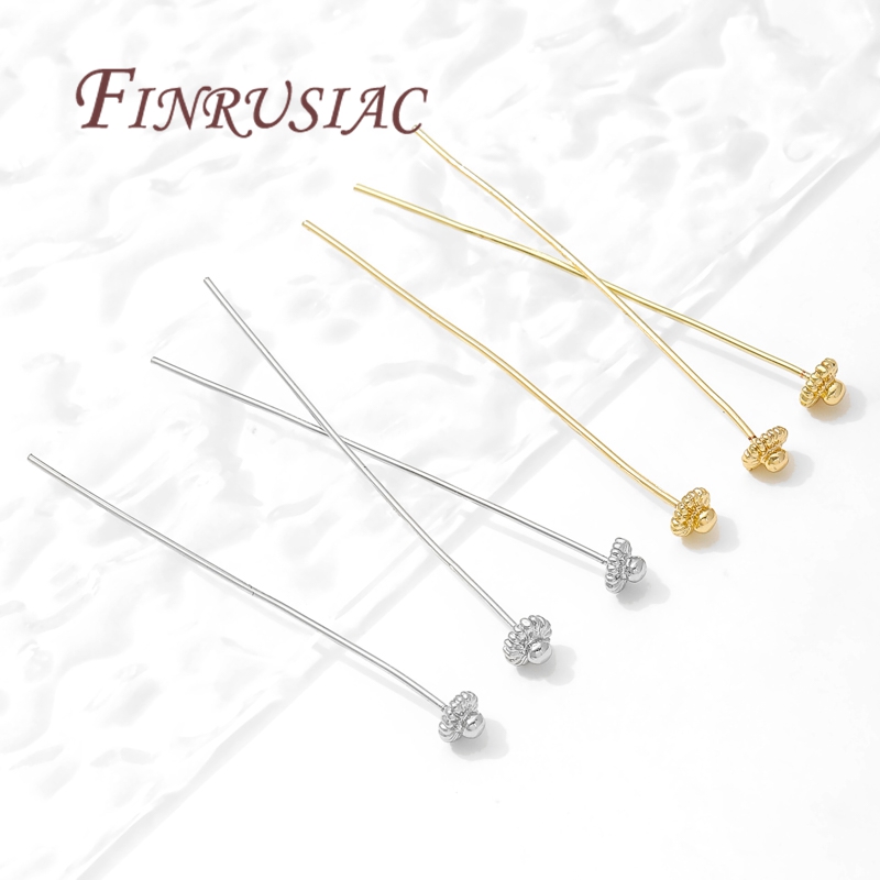 10/20Pcs/Lot 18K Gold-plated P – Jewelry Making Head Pins recenzja i cena