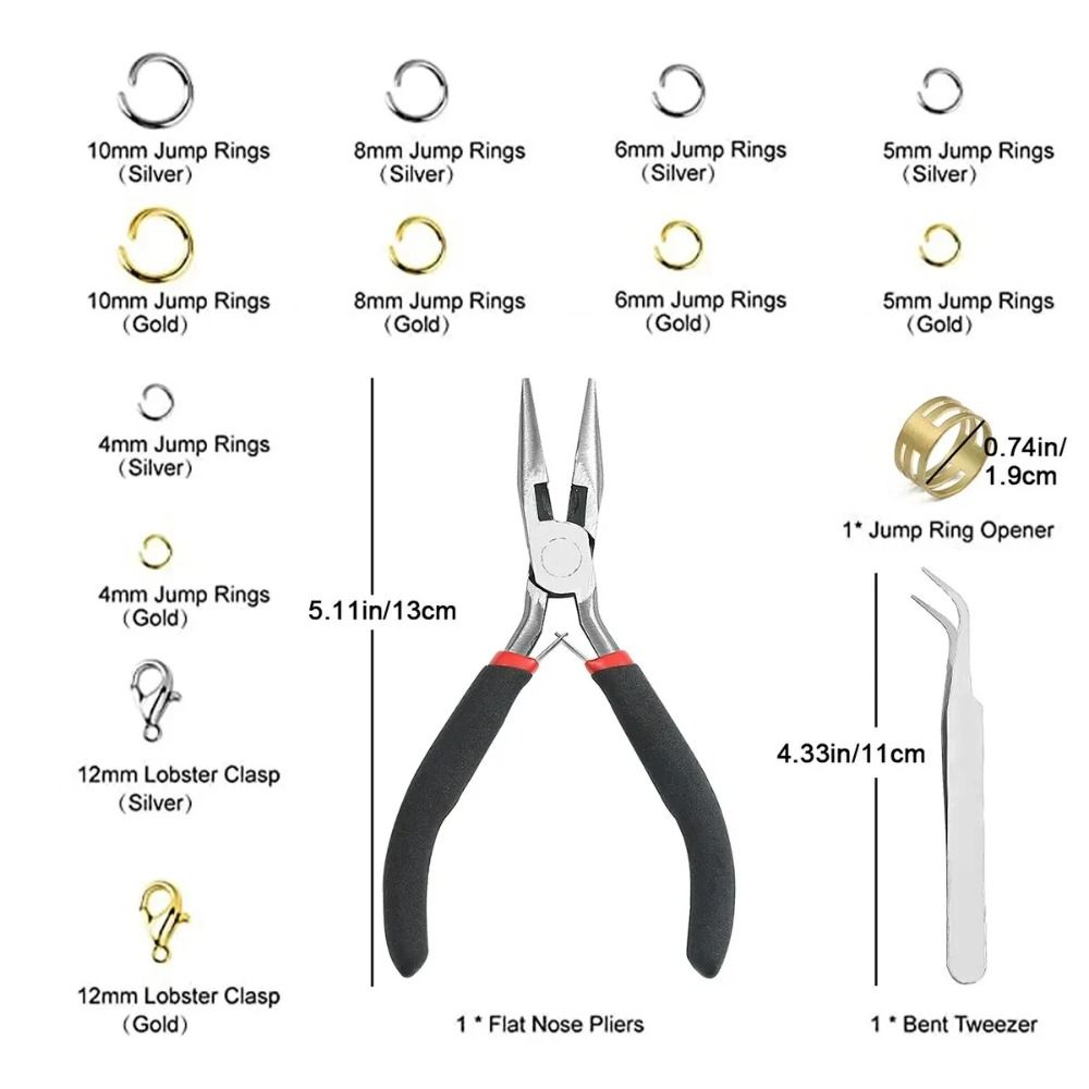 1200pcs 4-10mm Gold Silver Ope – Jewelry Making Pliers recenzja i cena