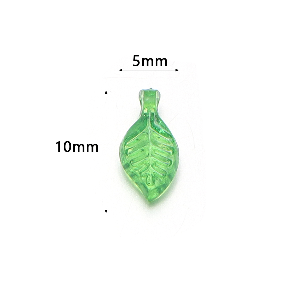 200pcs/lot Green Leaves Glass  – Jewelry Making Beginners recenzja i cena