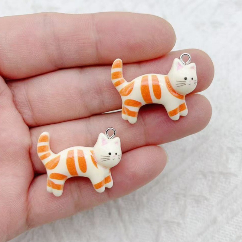 10pcs resin cartoon cat animal – Jewelry Making Jewelry recenzja i cena