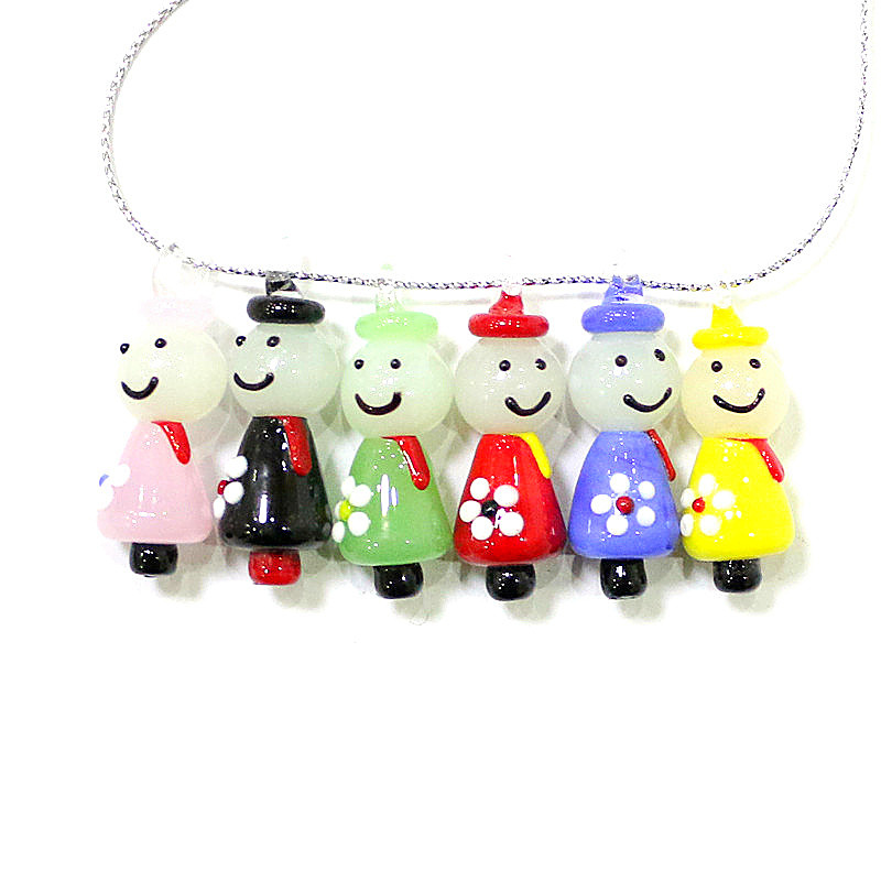Cute Mini Doll Charm Glass Pen – Jewelry Making Japan recenzja i cena