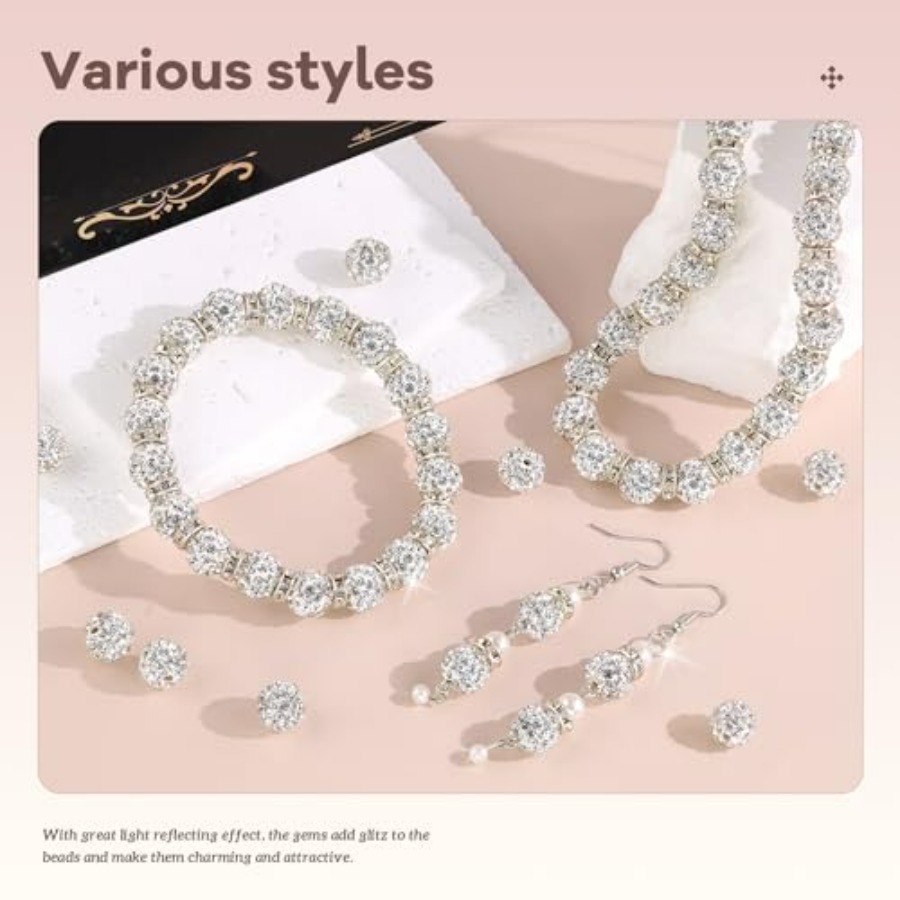 10mm Rhinestone Beads for Jewe – Jewelry Making In Clay recenzja i cena