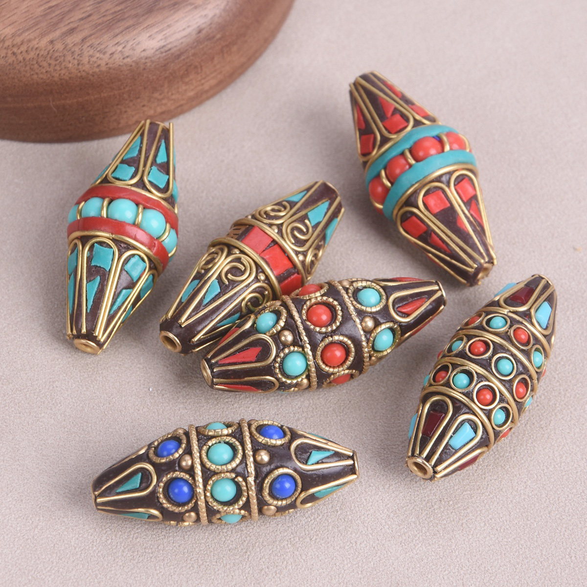 1pcs Bicone Oval Shape 38x15mm – Jewelry Making In Clay recenzja i cena