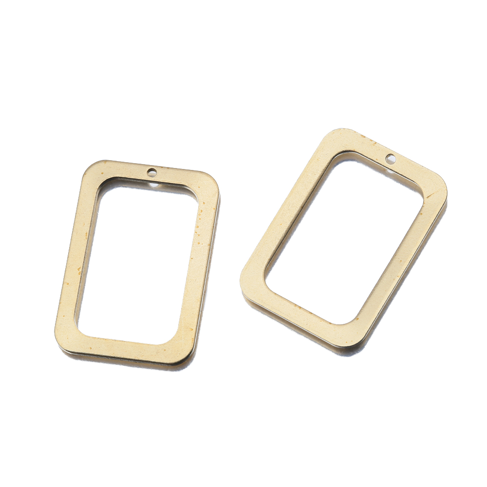 10Pcs Raw Brass Rectangle Holl – Resin Mold Jewelry recenzja i cena