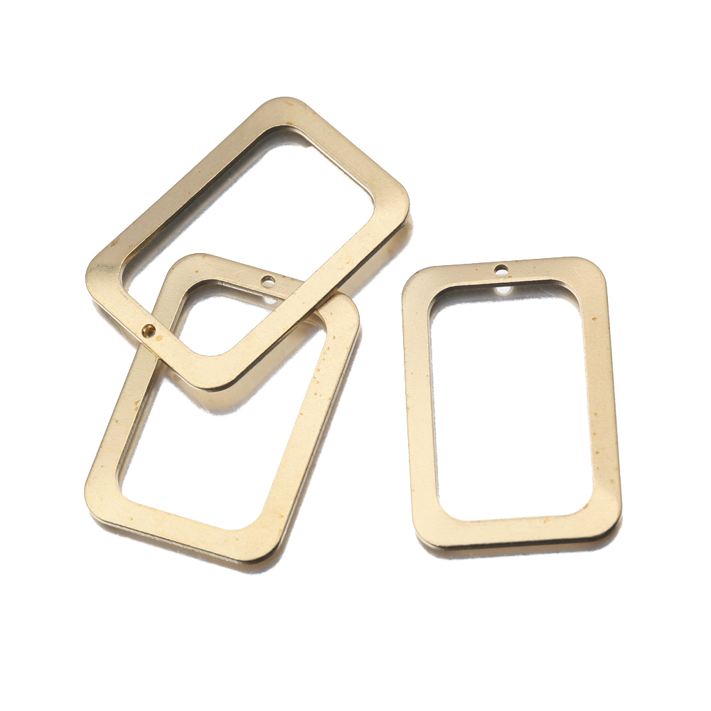 10Pcs Raw Brass Rectangle Holl – Resin Mold Jewelry recenzja i cena