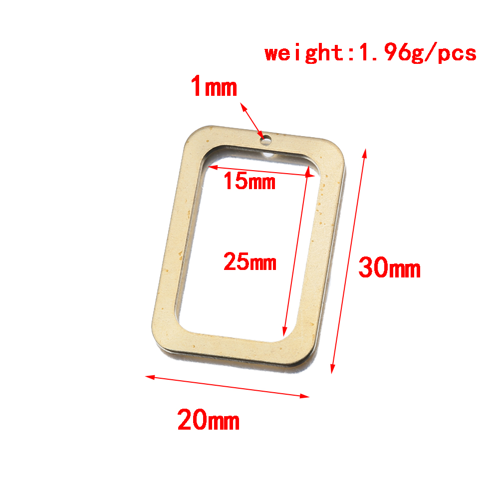 10Pcs Raw Brass Rectangle Holl – Resin Mold Jewelry recenzja i cena