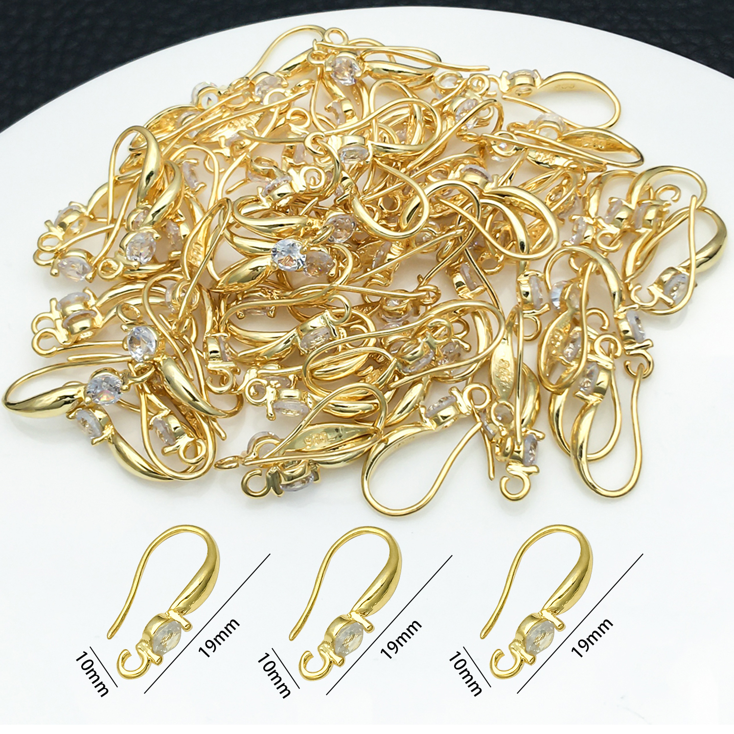 3pcs 10x19mm with Zircon Earri – Jewelry Making Wire recenzja i cena