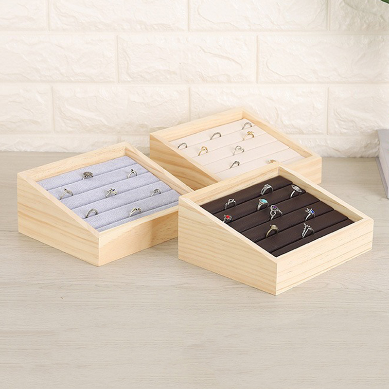 1pc Wood Jewelry Display Tray  – Jewelry Making Desk recenzja i cena