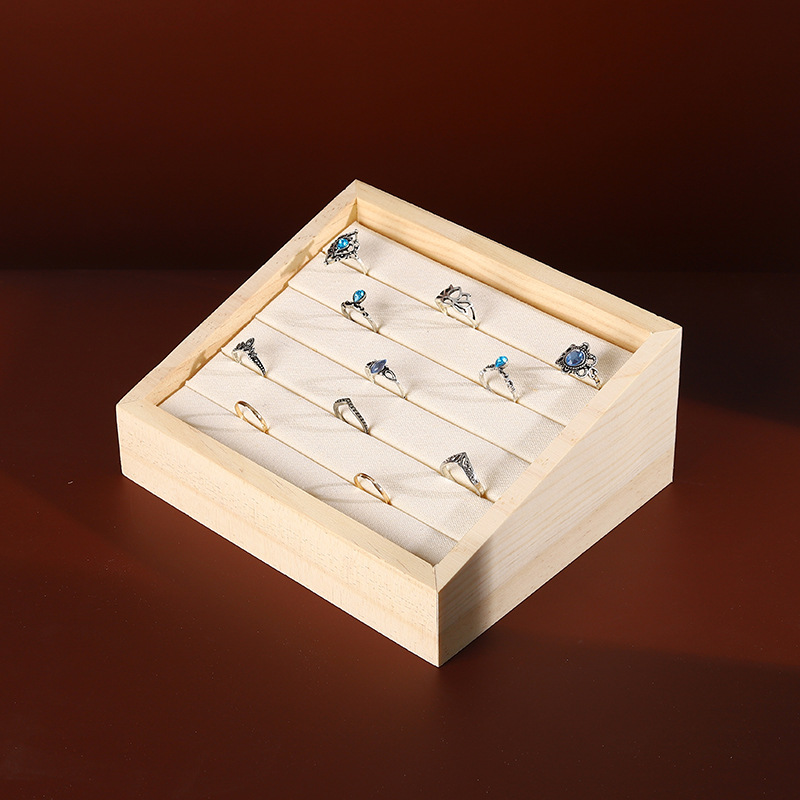 1pc Wood Jewelry Display Tray  – Jewelry Making Desk recenzja i cena