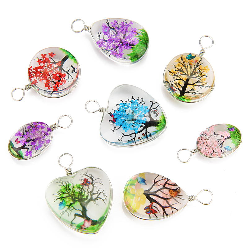 5pcs Colorful Tree Crystal Gla – Jewelry Making Beginners recenzja i cena