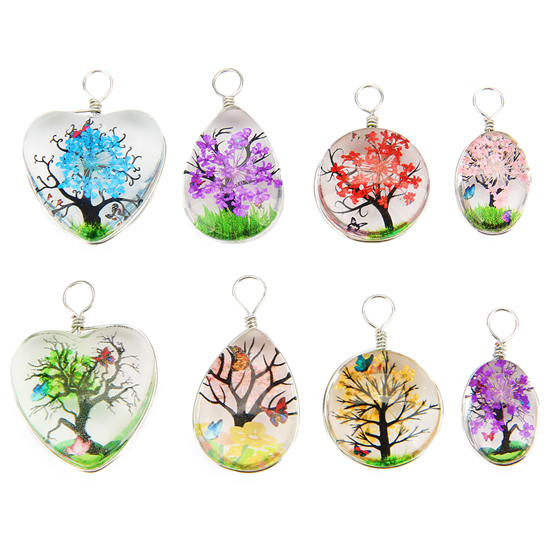 5pcs Colorful Tree Crystal Gla – Jewelry Making Beginners recenzja i cena