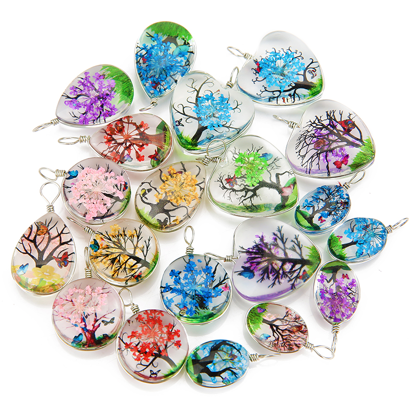 5pcs Colorful Tree Crystal Gla – Jewelry Making Beginners recenzja i cena