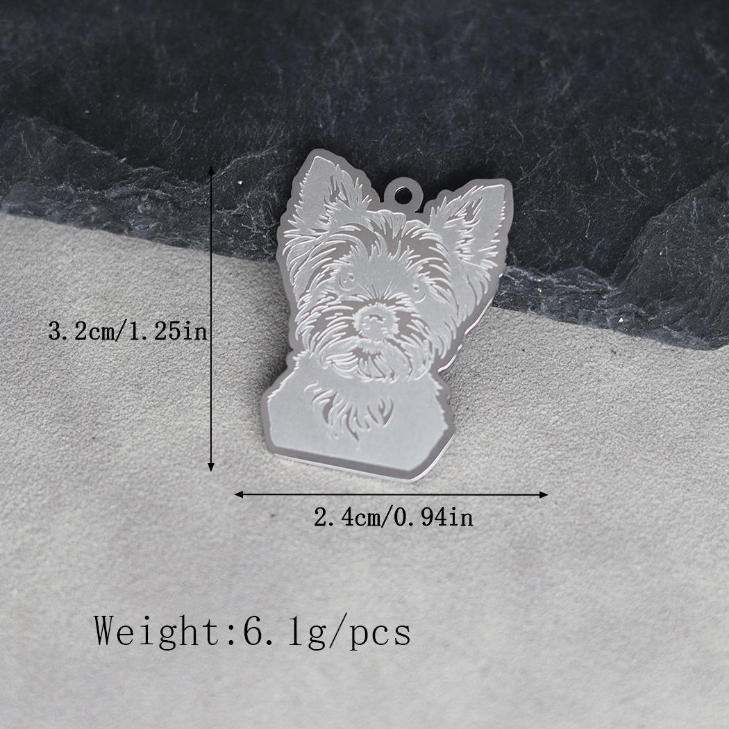 2pcs Yorkshire Terrier Charm F – Jewelry Making Yorkshire recenzja i cena