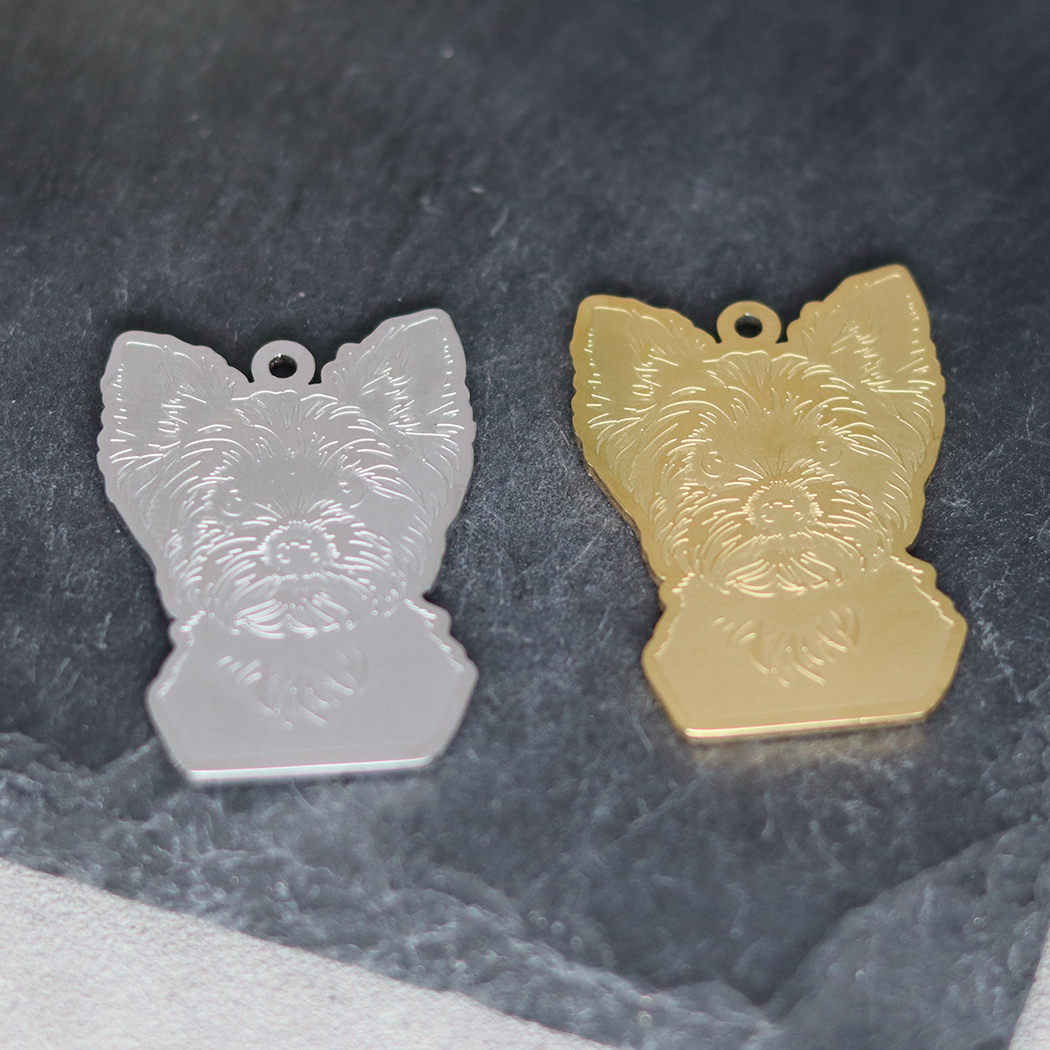 2pcs Yorkshire Terrier Charm F – Jewelry Making Yorkshire recenzja i cena