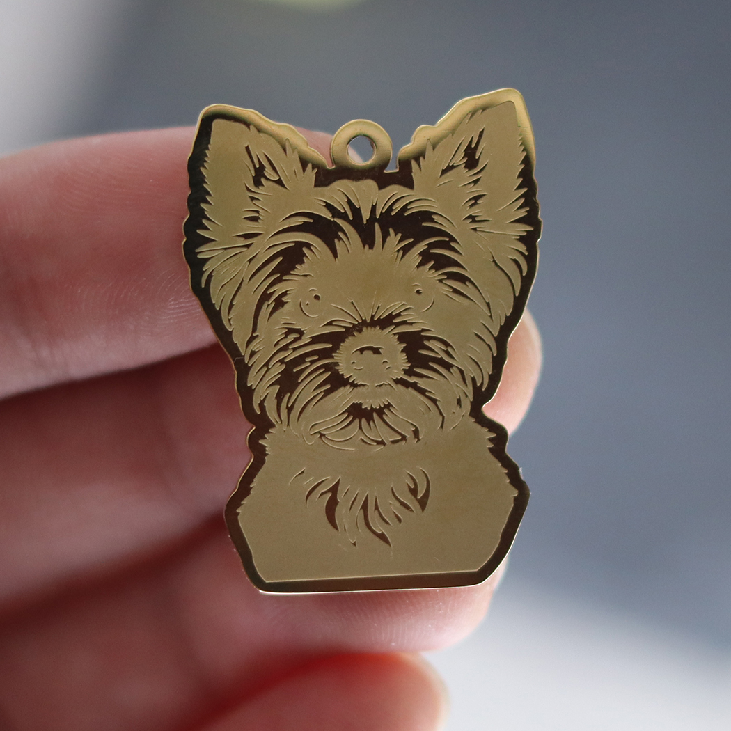 2pcs Yorkshire Terrier Charm F – Jewelry Making Yorkshire recenzja i cena