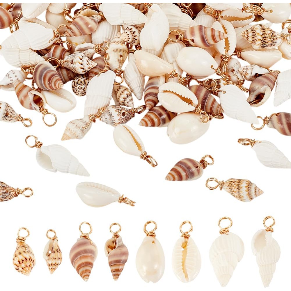 100pcs 4 Styles Natural Shell  – Jewelry Making Beginners recenzja i cena