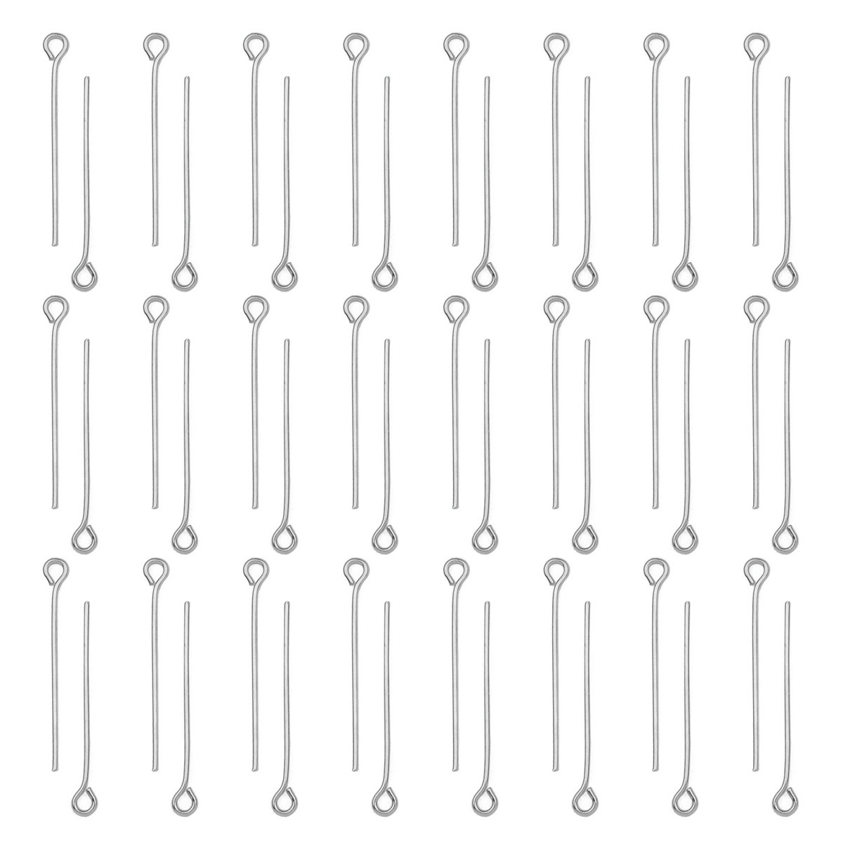 100Pcs/Lot Stainless Steel Eye – Jewelry Making Head Pins recenzja i cena