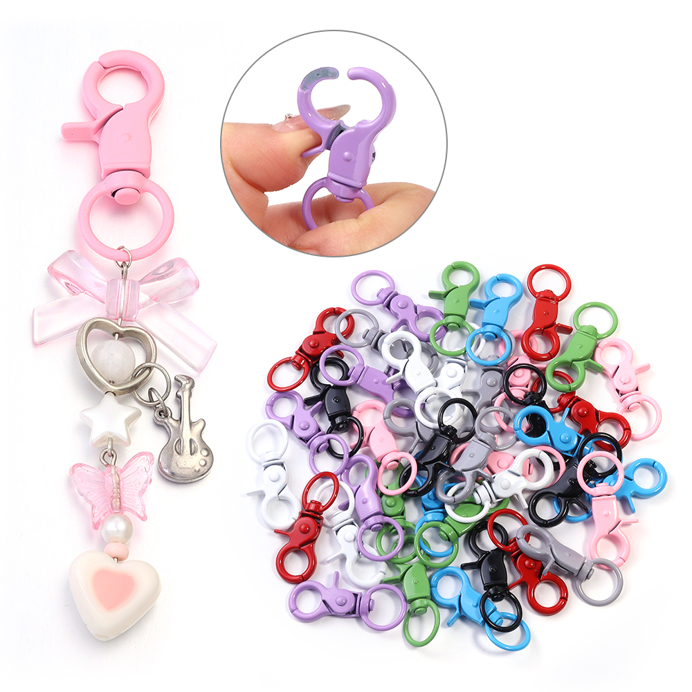 5Pcs/Lot Colorful Swivel Lobst – Jewelry Making Rings recenzja i cena