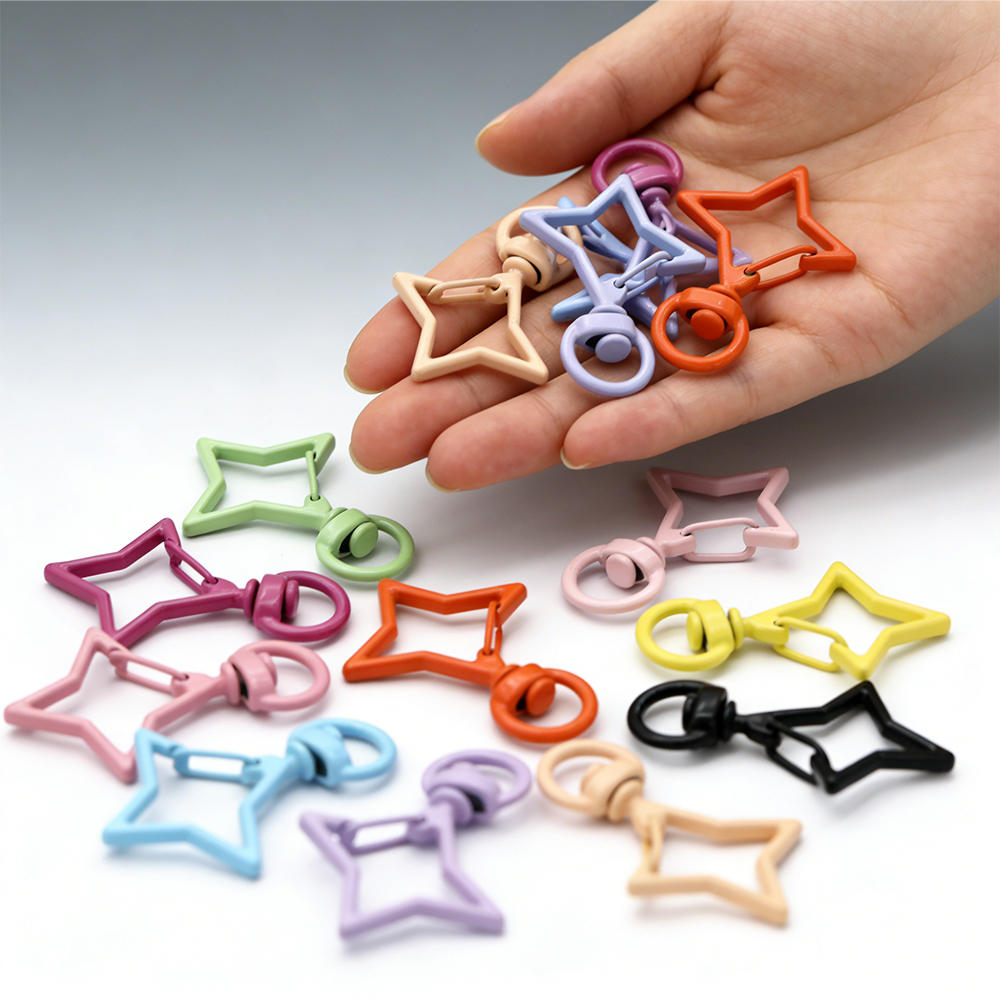 5pcs 38x26mm Colorful Star Rho – Jewelry Making Rings recenzja i cena