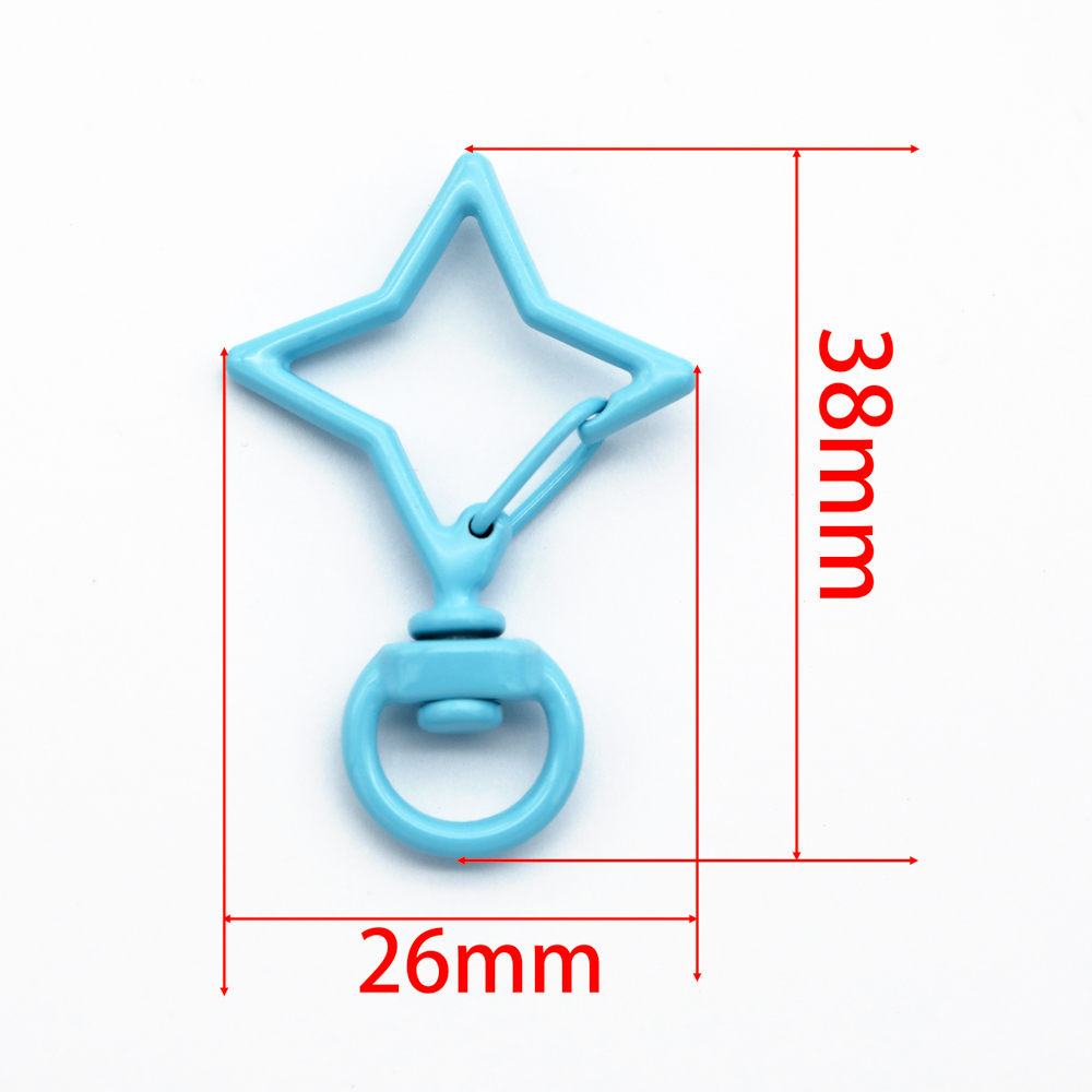 5pcs 38x26mm Colorful Star Rho – Jewelry Making Rings recenzja i cena