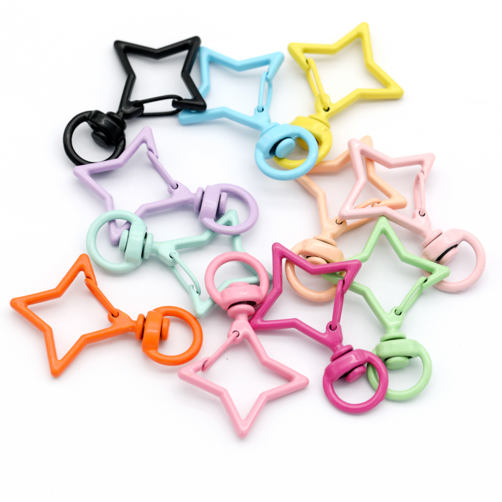 5pcs 38x26mm Colorful Star Rho – Jewelry Making Rings recenzja i cena