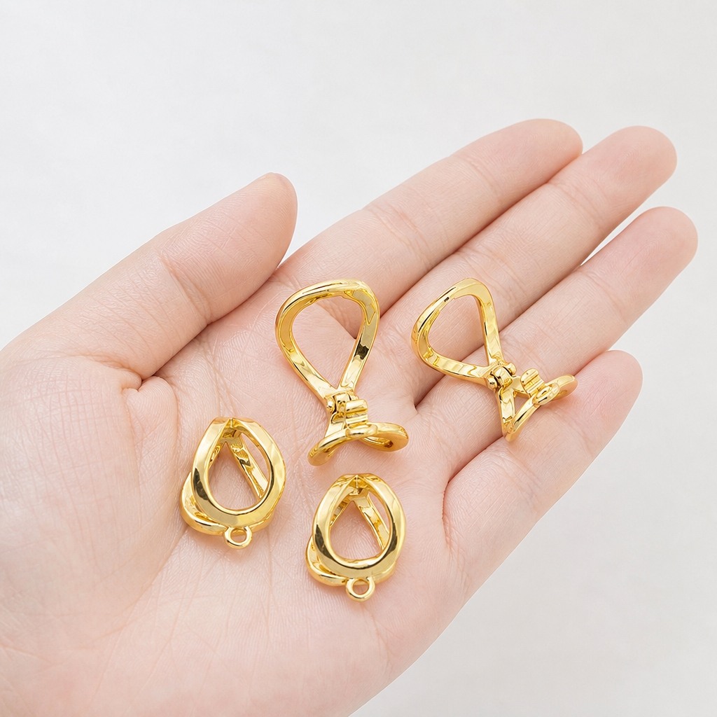 2pcs 18K Gold Plated Clasps Fo – Jewelry Making Loops recenzja i cena