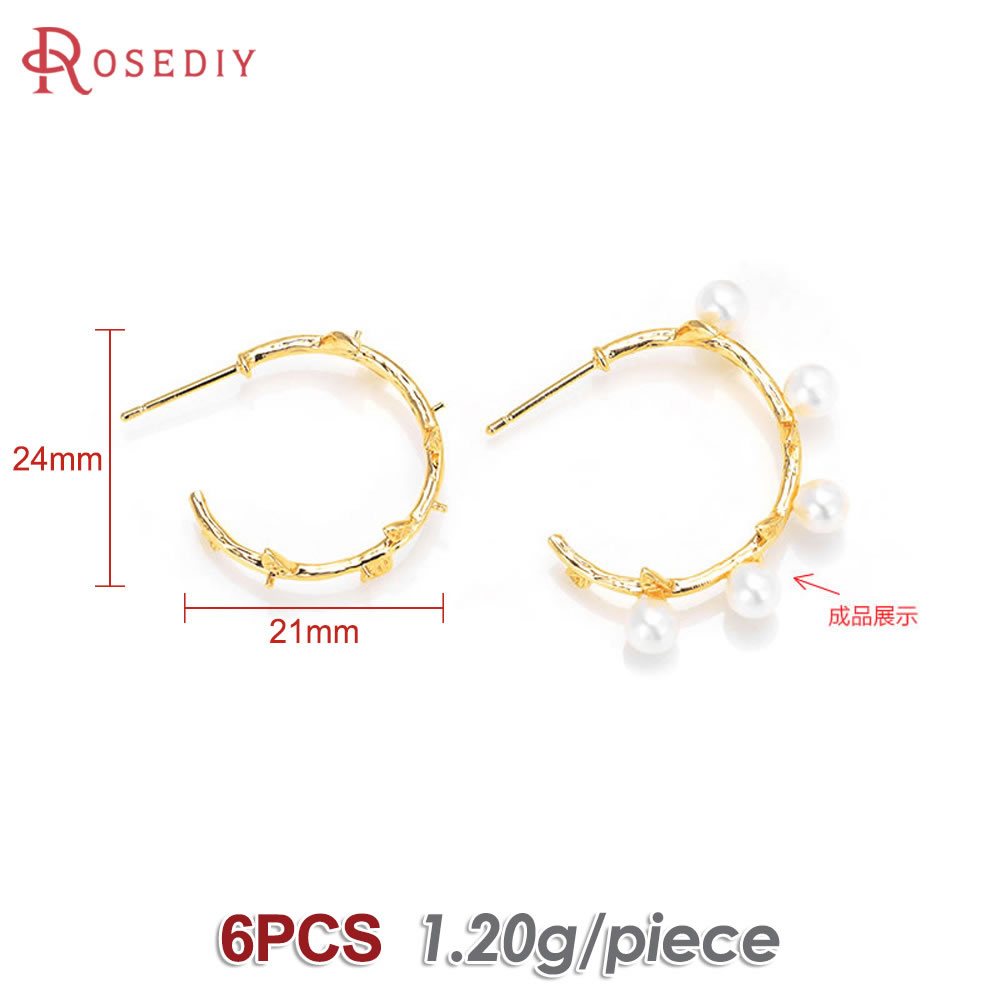 6PCS 18K Gold Color Brass with – Jewelry Making Kit recenzja i cena