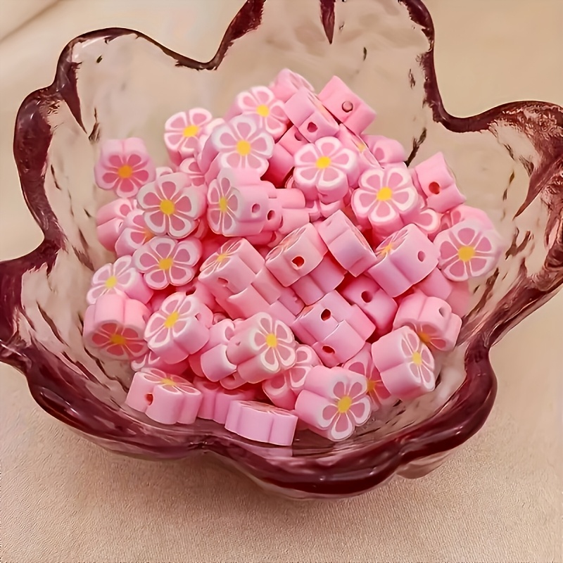 80pcs 10mm pink plum blossom s – Jewelry Making In Clay recenzja i cena