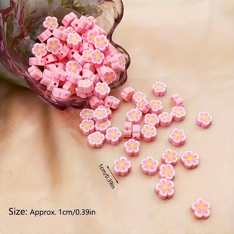 80pcs 10mm pink plum blossom s – Jewelry Making In Clay recenzja i cena