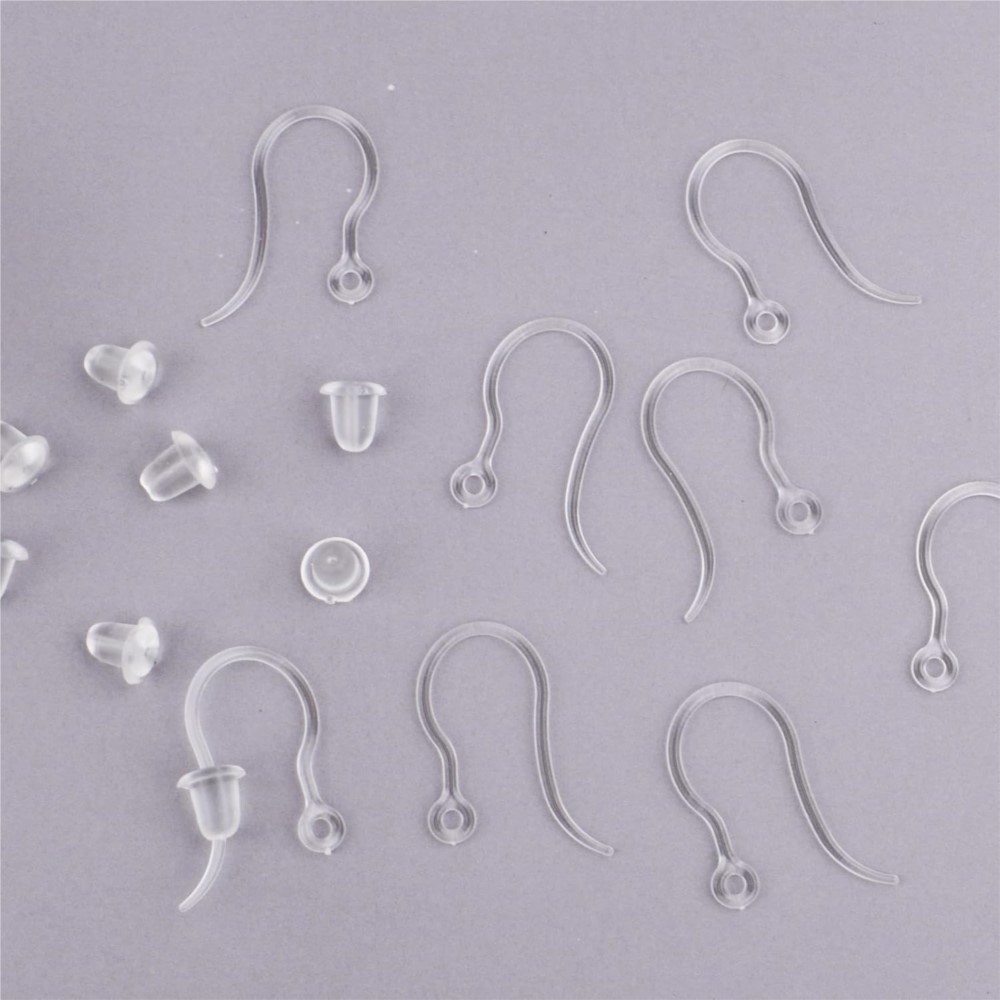40pcs Clear Plastic Earring Ho – Jewelry Making Wire recenzja i cena